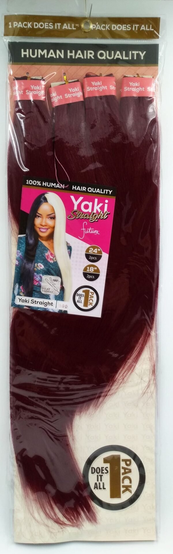 Darling Yaki Straight Human Hair Quality 18/24'' Colour 900.