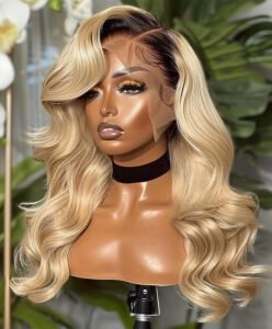 100% Human hair Glueless Wig