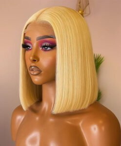 Blonde Bob Wig Human Hair